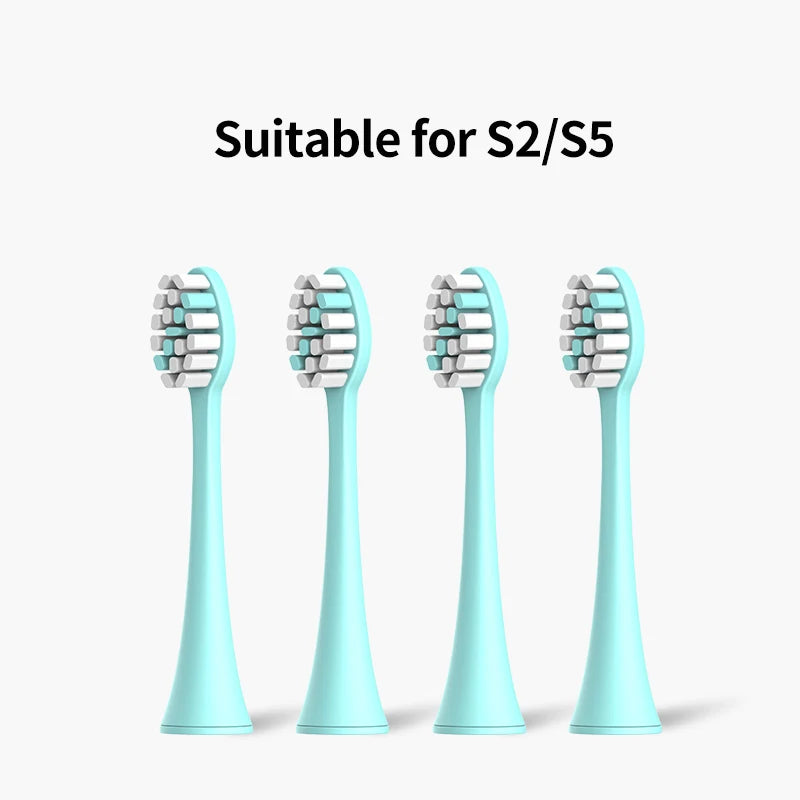 Seago 4pcs Sonic Toothbrush Heads for SG986/SG987/S2/SX/S5