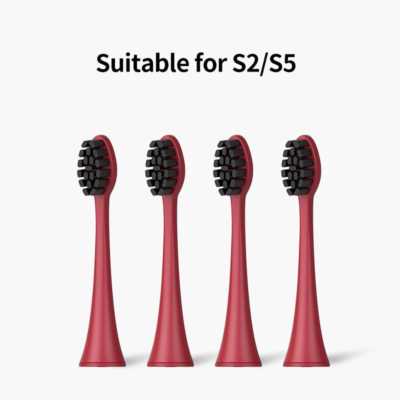 Seago 4pcs Sonic Toothbrush Heads for SG986/SG987/S2/SX/S5