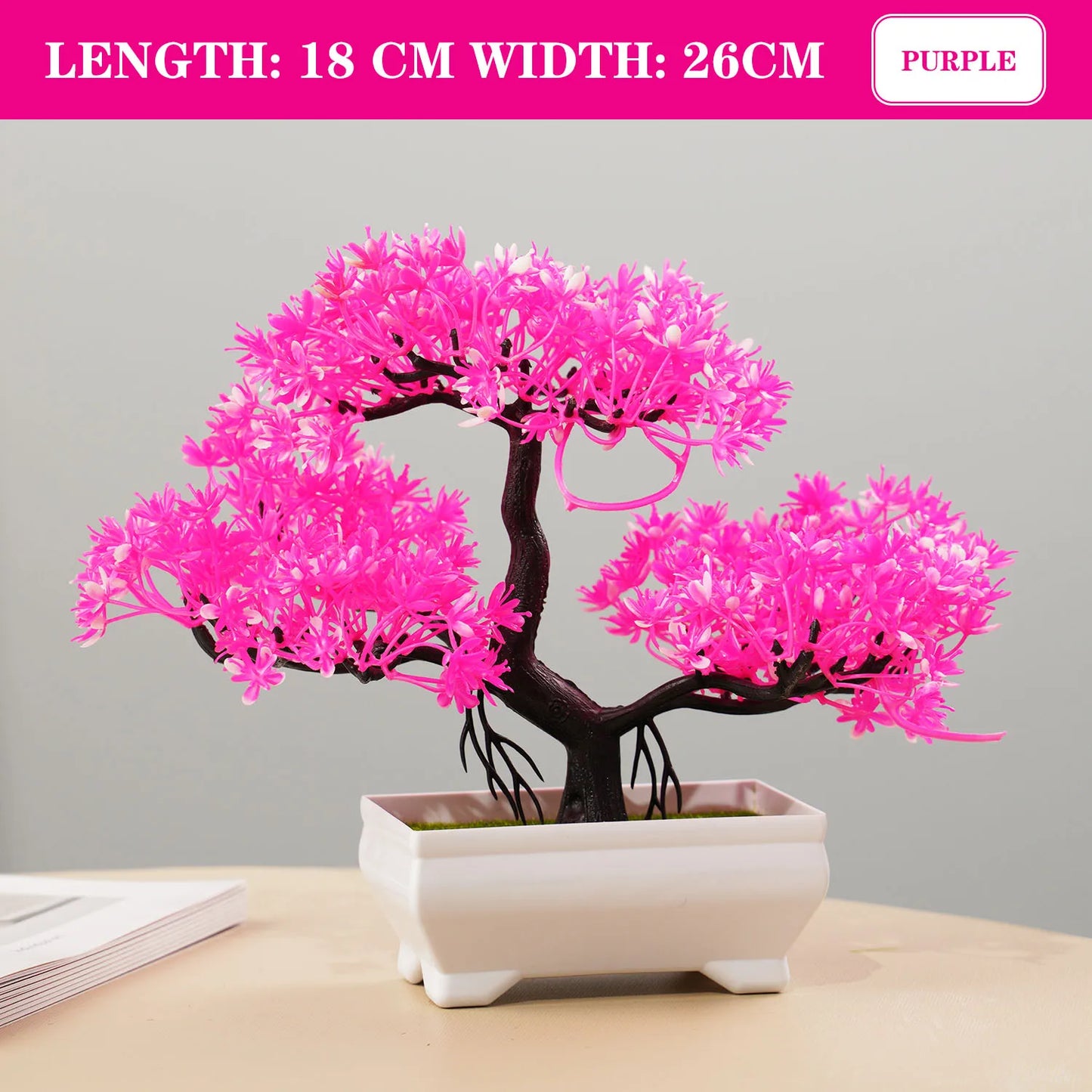 Artificial Bonsai Tree - Lifelike Decor for Home & Garden