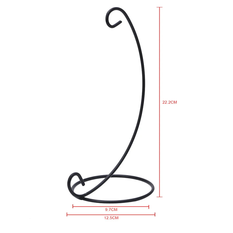 Metal Iron Hanging Plant Stand - Garden Decor Holder