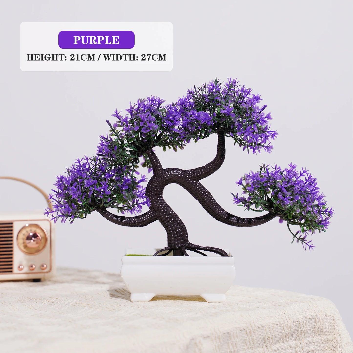 Artificial Bonsai Tree - Lifelike Decor for Home & Garden