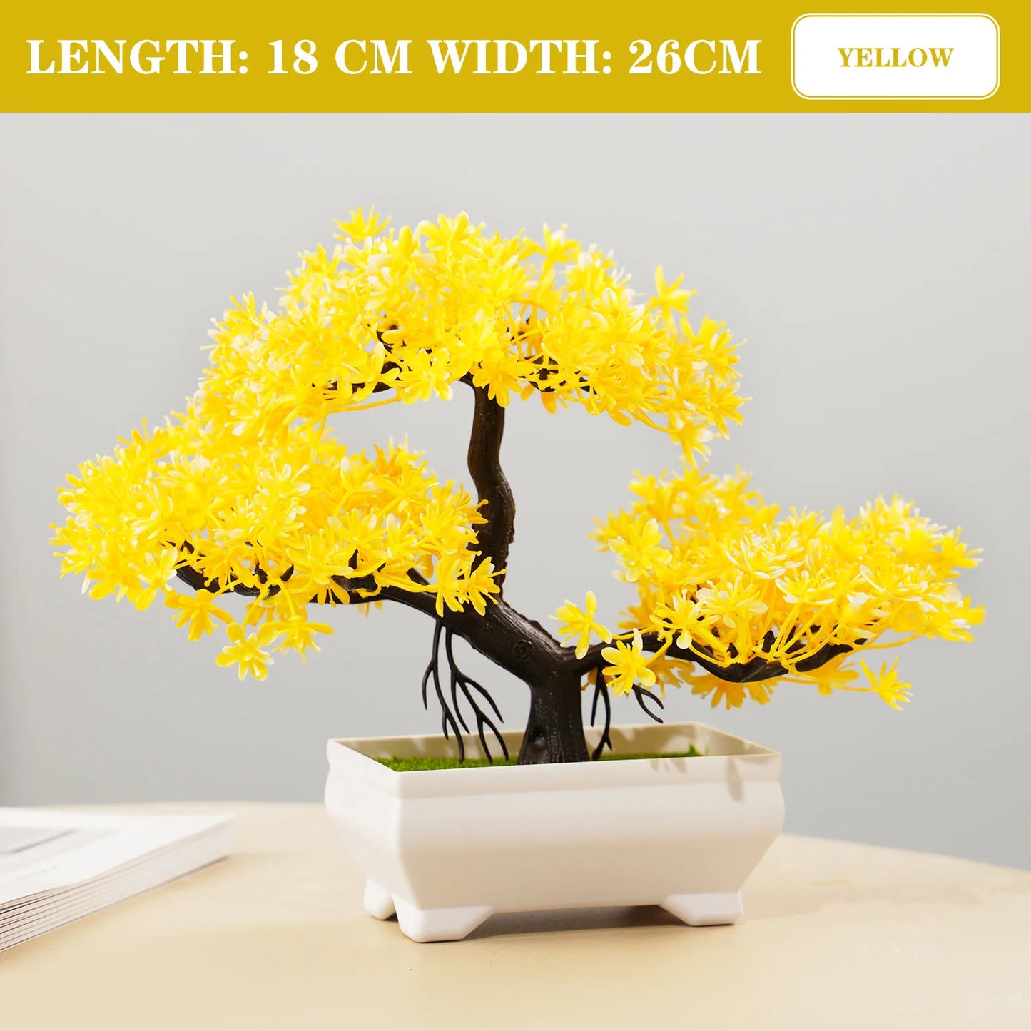 Artificial Bonsai Tree - Lifelike Decor for Home & Garden