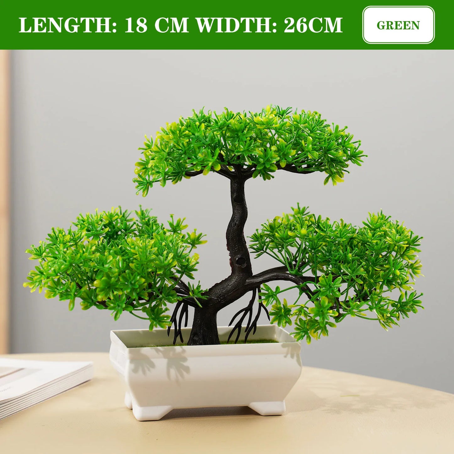 Artificial Bonsai Tree - Lifelike Decor for Home & Garden