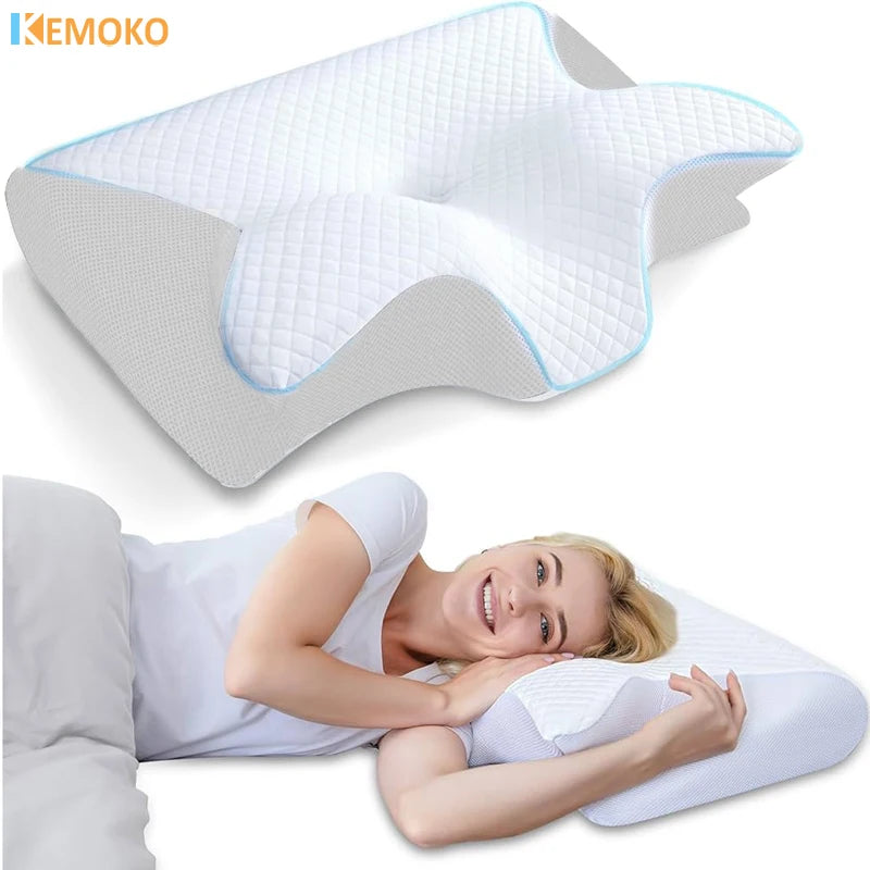 Memory Foam Cervical Pillow - Ergonomic Neck Pain Relief