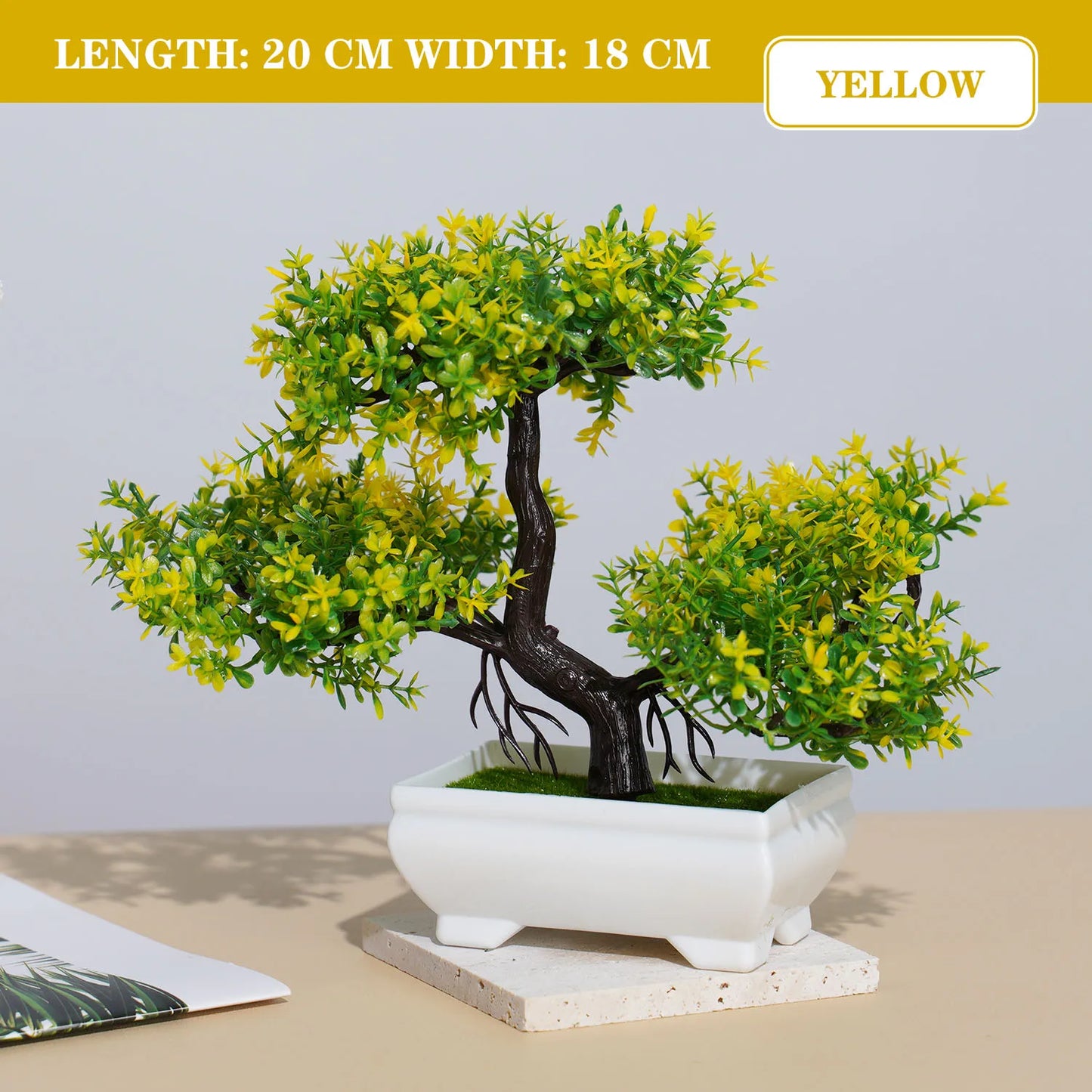 Artificial Bonsai Tree - Lifelike Decor for Home & Garden