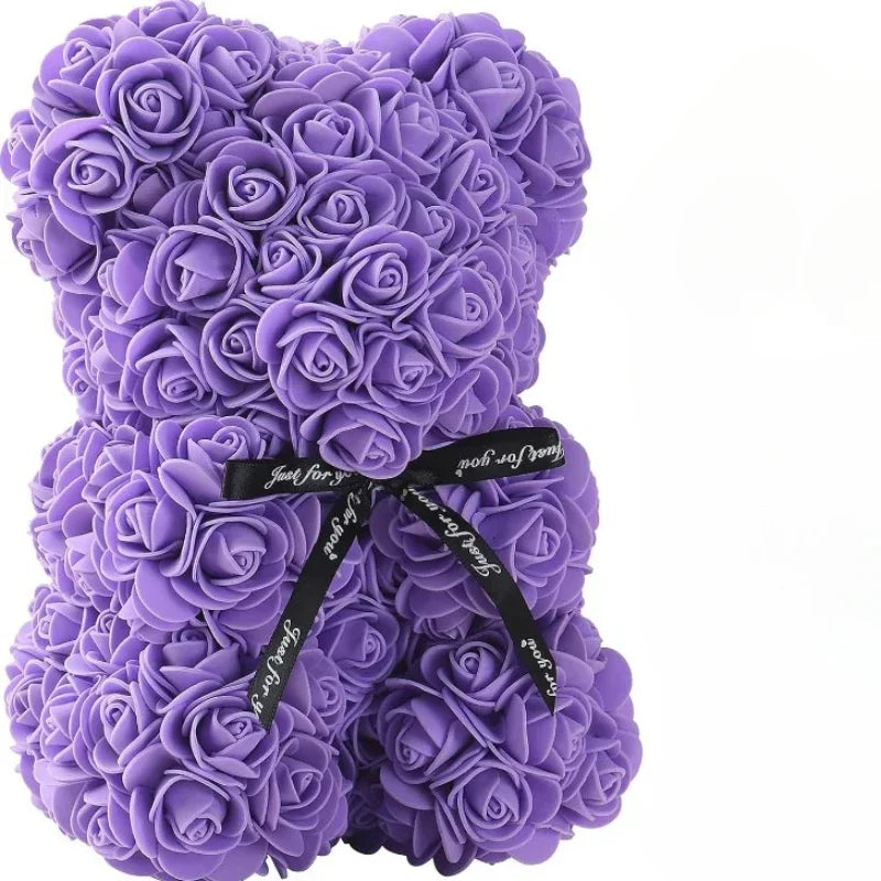 Artificial Rose Teddy Bear - Perfect Gift for Mom 2024