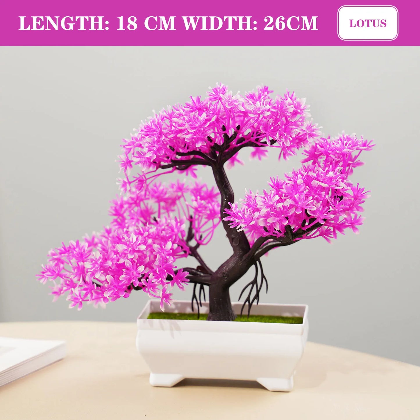 Artificial Bonsai Tree - Lifelike Decor for Home & Garden