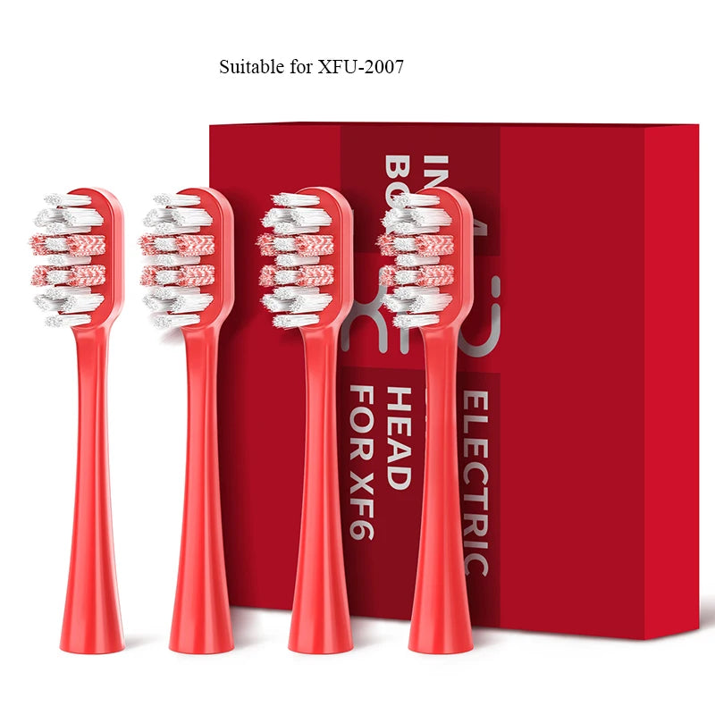 Seago 4pcs Sonic Toothbrush Heads for SG986/SG987/S2/SX/S5