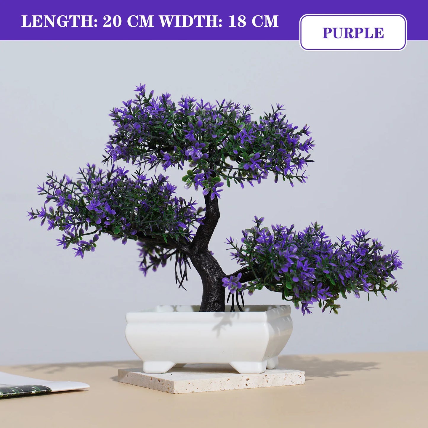 Artificial Bonsai Tree - Lifelike Decor for Home & Garden