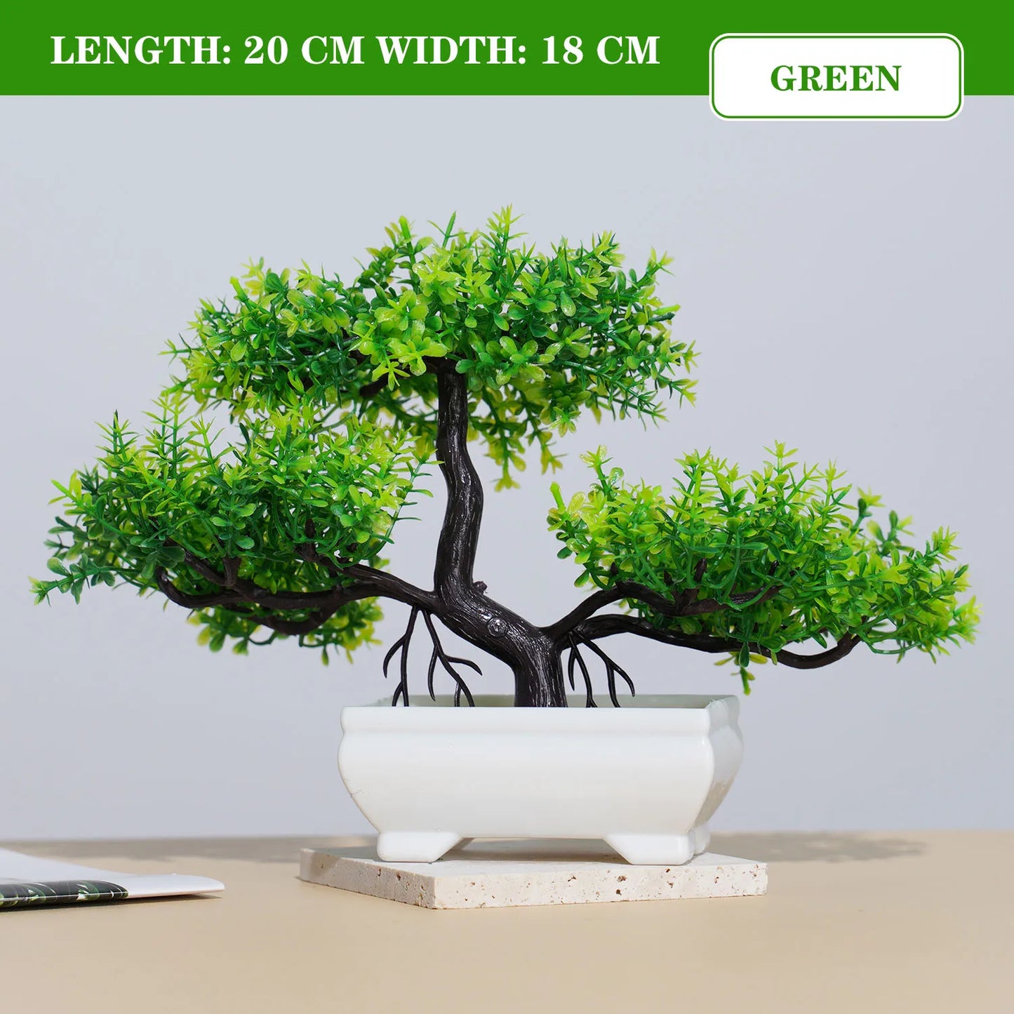 Artificial Bonsai Tree - Lifelike Decor for Home & Garden