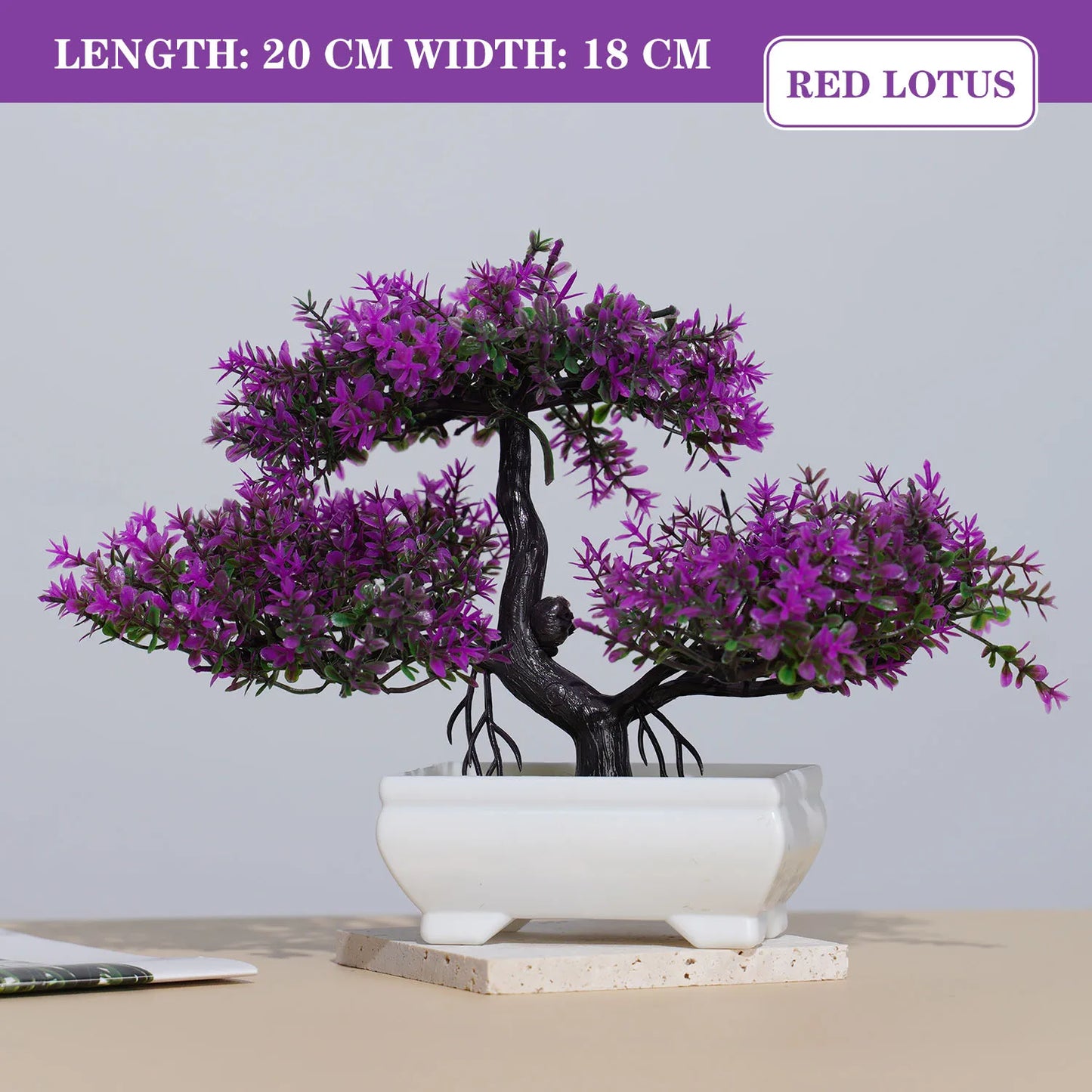 Artificial Bonsai Tree - Lifelike Decor for Home & Garden