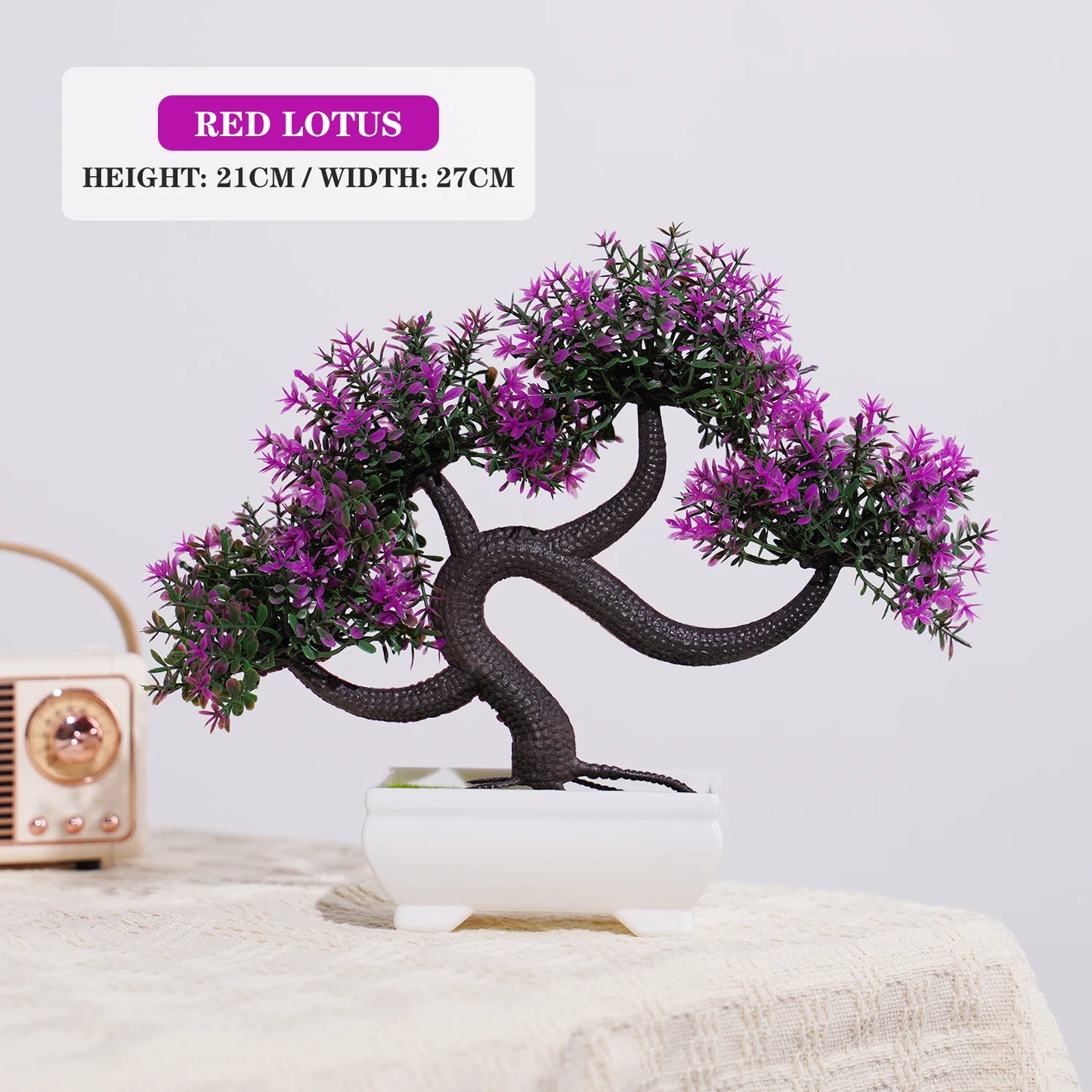 Artificial Bonsai Tree - Lifelike Decor for Home & Garden