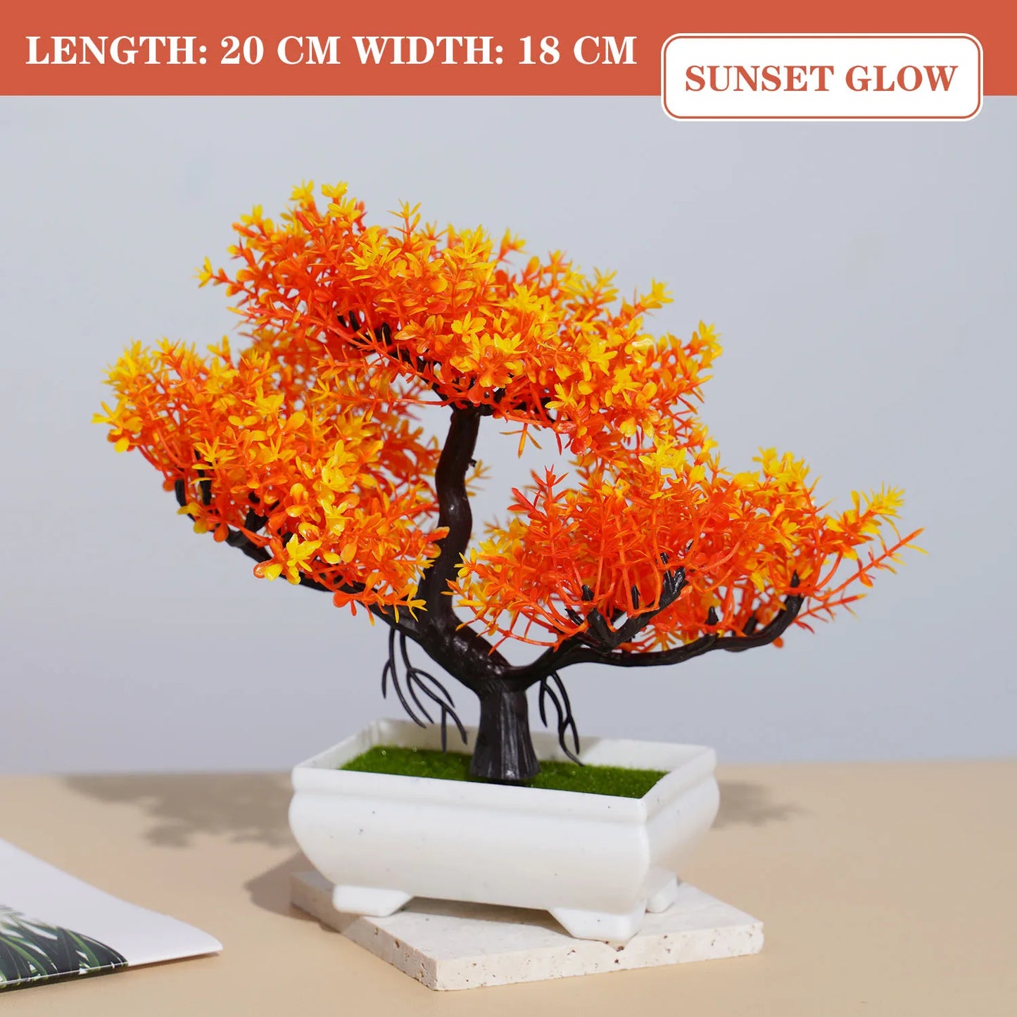 Artificial Bonsai Tree - Lifelike Decor for Home & Garden
