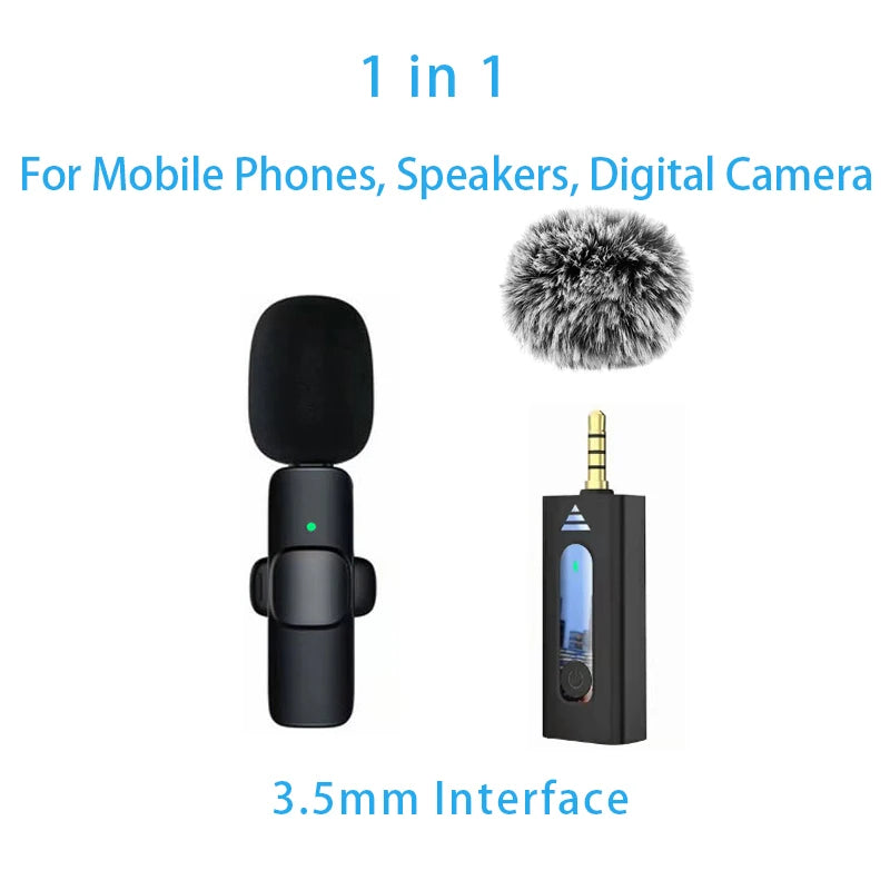 Wireless Lavalier Mic for iPhone Android PC - Live & Gaming