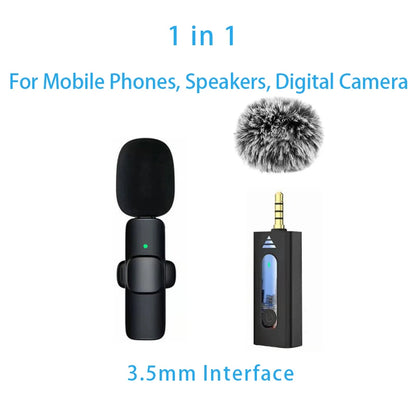 Wireless Lavalier Mic for iPhone Android PC - Live & Gaming