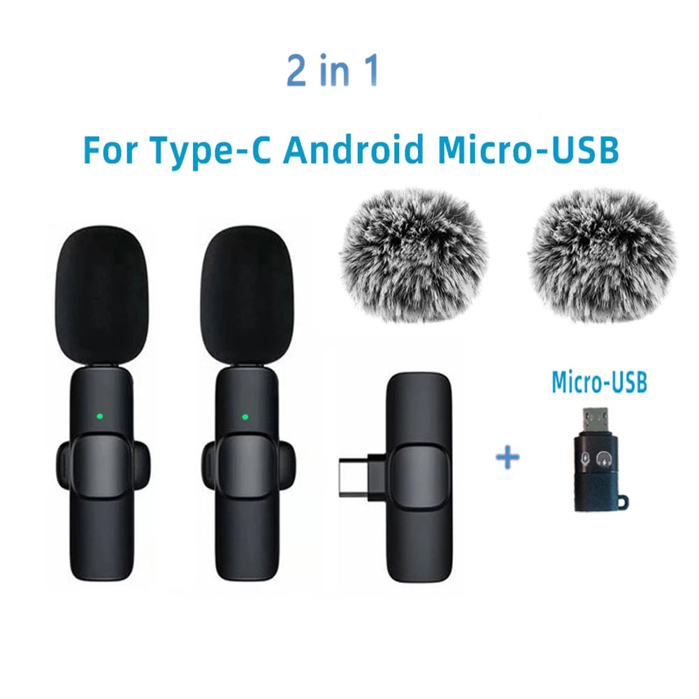 Wireless Lavalier Mic for iPhone Android PC - Live & Gaming