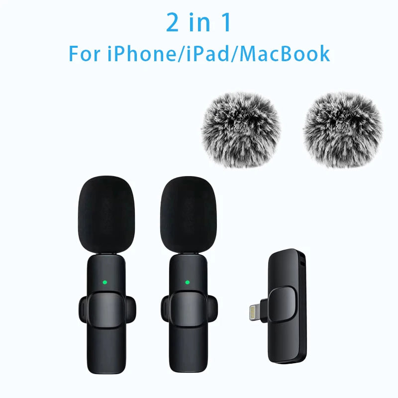 Wireless Lavalier Mic for iPhone Android PC - Live & Gaming