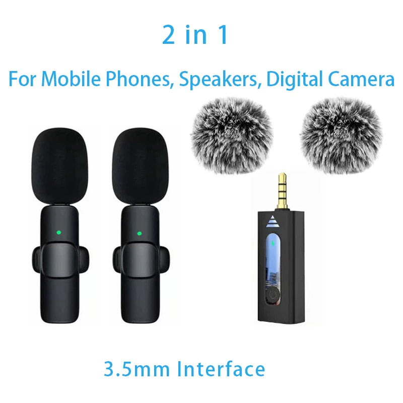 Wireless Lavalier Mic for iPhone Android PC - Live & Gaming