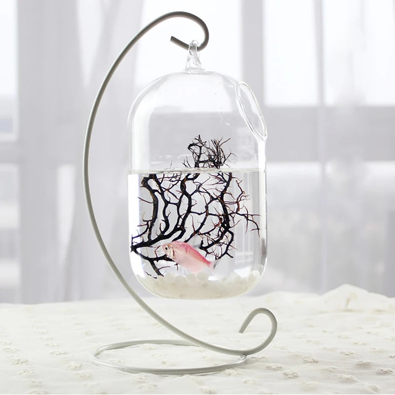 Metal Iron Hanging Plant Stand - Garden Decor Holder