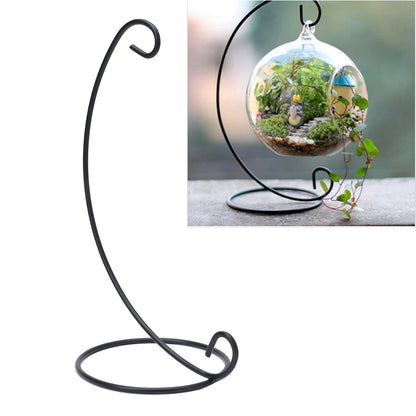 Metal Iron Hanging Plant Stand - Garden Decor Holder